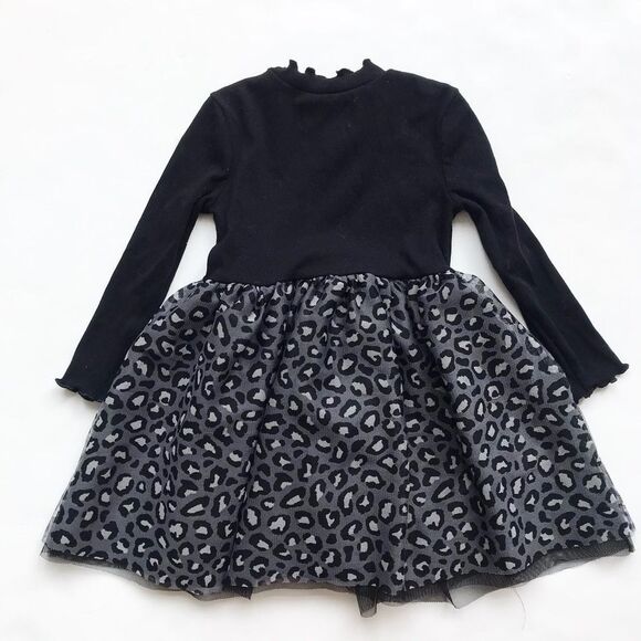 Old Navy leopard tulle mock neck dress EUC 3T - Picture 5 of 5